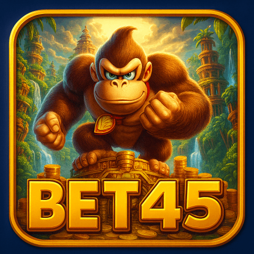 Imagem promocional da BET45 mostrando a plataforma e suas vantagens